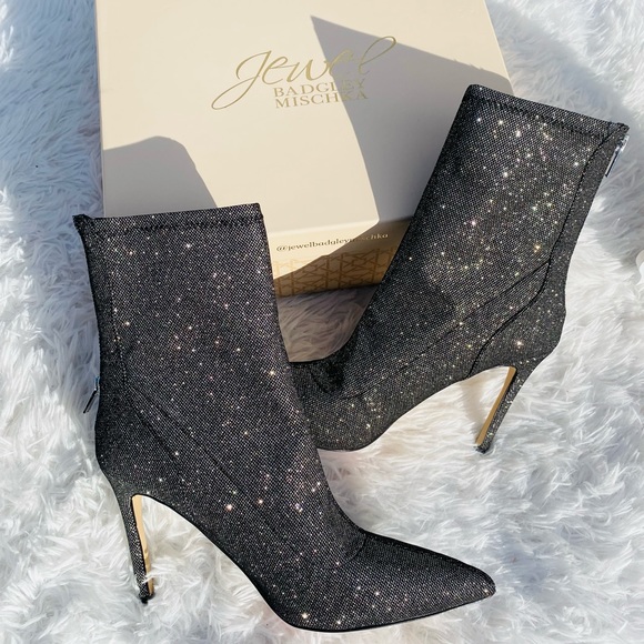 Jewel Badgley Mischka Heeled Booties - Picture 4 of 12